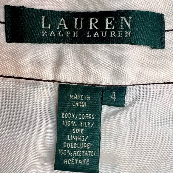 Ralph Lauren Silk Striped Suit Size 4 Old Money - Picture 7 of 16